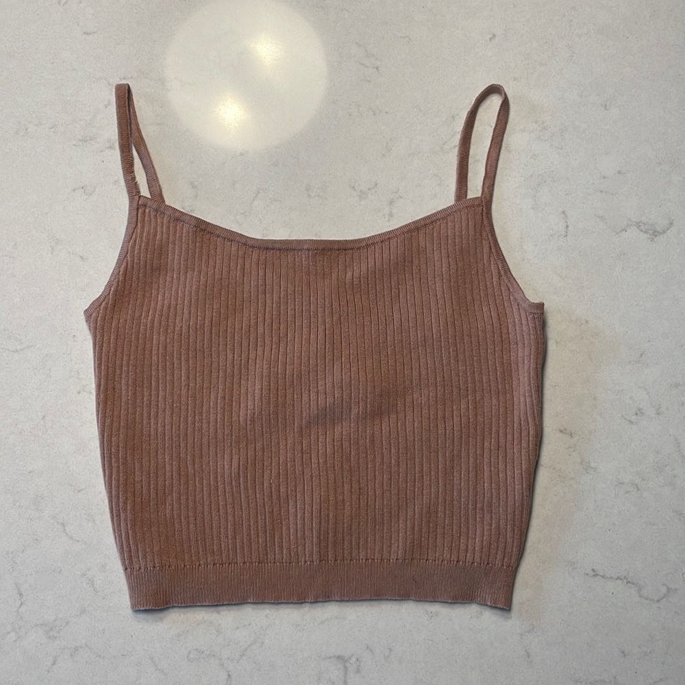 L.A. Hearts brown textured tank top (Womens Medium)- NWT